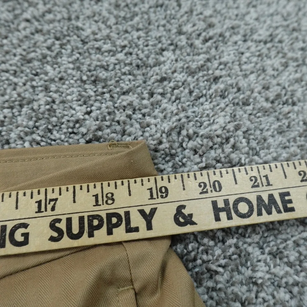 NEW Daniel Cremieux Pants Mens 38X30 Beige Brown‎ Chino Trouser Pleated Cuffed